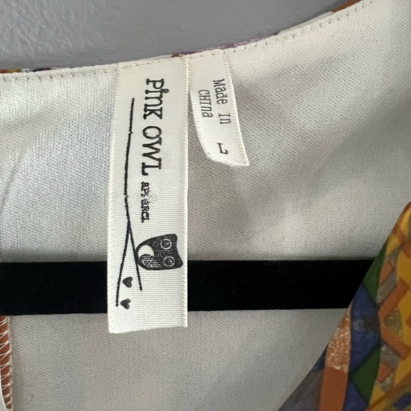 PINK OWL Geometric Patterned Women's Top - Picture 4 of 5